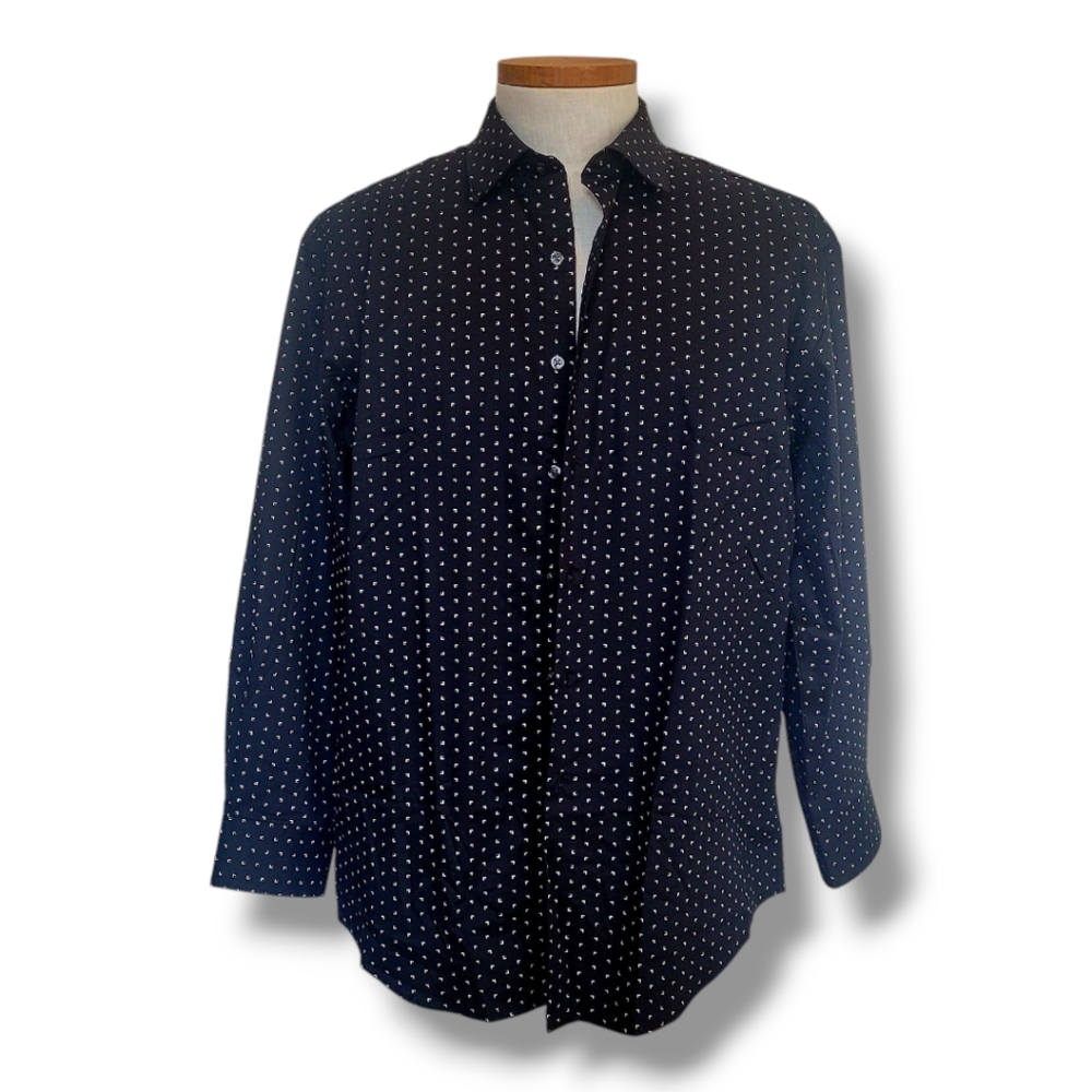 Amalfi Button Down Dress Shirt. Size L
